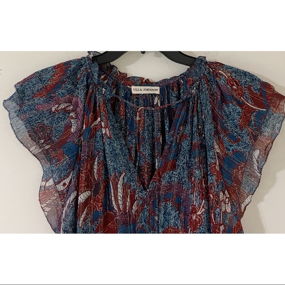ULLA JOHNSON Ida Birds Of Paradise Blouse - Picture 6 of 8